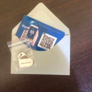 Card Memory con QR Code e Medaglietta Diario Virtuale (Stone Memories)